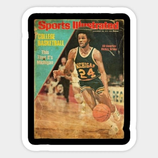 COVER SPORT - SPORT ILLUSTRATED - THIS TIME ITS MICHIGAN RICKEY GREEN Sticker